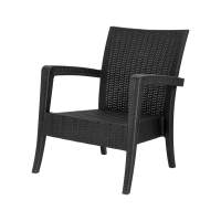 Кресло-диван пластиковое Ola Dom арт.ЭП 391510 (антрацит)