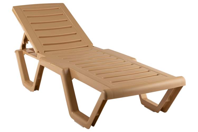 Лежак Атлант арт.ЭП 860444, пластик (бежевый)
