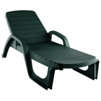 Лежак Прованс арт.ЭП 136103тз, пластик (темно-зеленый)
