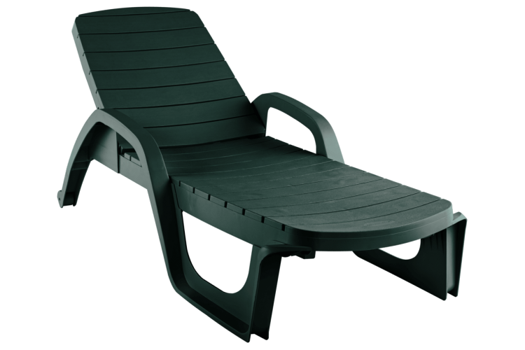 Лежак Прованс арт.ЭП 136103тз, пластик (темно-зеленый)