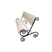 Лавочка садовая Завиток арт.НПА3262 1,5м 1уп(доски + стойки)