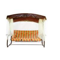 Качели садовые 3-х местные Турин меб.ткань арт.с1334