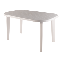 Стол пластиковый арт.ЭП 013693 овальный (белый)