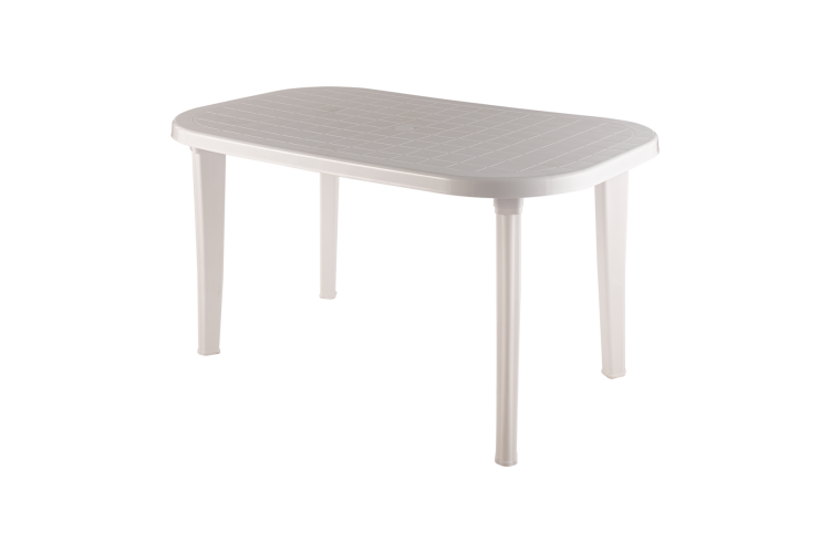 Стол пластиковый арт.ЭП 013693 овальный (белый)