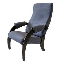 Кресло для отдыха Марта №3 арт.GS-61М-6 венге Ultra Atlantic, синий