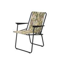 Кресло складное Фольварк жесткое арт.с564/140 (5 шт в упаковке (каркас черный, ткань хаки))