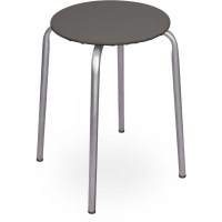 Табурет Эконом-2 арт.ТЭ2/С (круглое сиденье), серый
