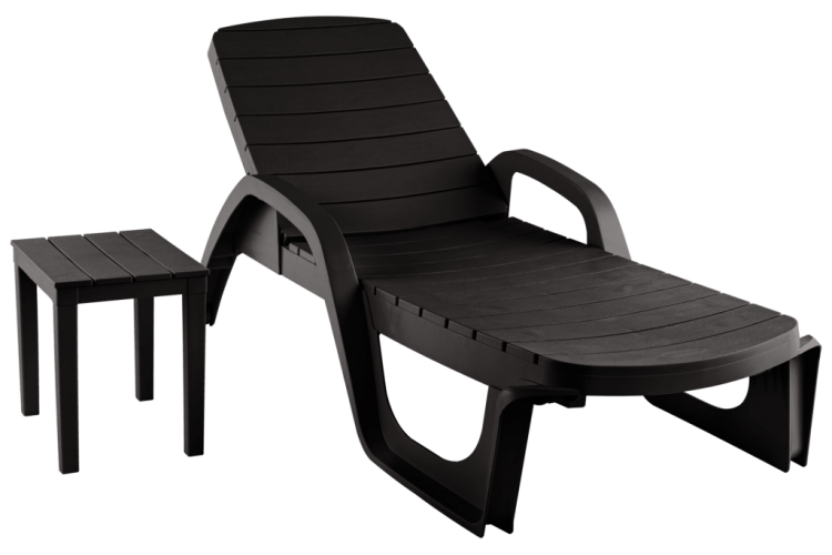 Лежак Прованс арт.ЭП 136103шк, пластик (шоколад)-1