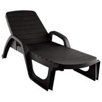 Лежак Прованс арт.ЭП 136103шк, пластик (шоколад)