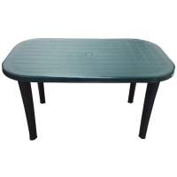 Стол пластиковый арт.ЭП 013730 овальный (темно-зеленый)