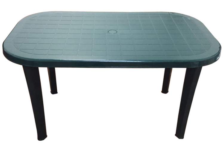 Стол пластиковый арт.ЭП 013730 овальный (темно-зеленый)