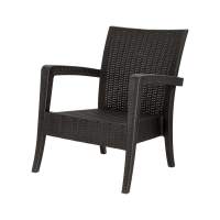 Кресло-диван пластиковое Ola Dom арт.ЭП 391527 (коричневый)