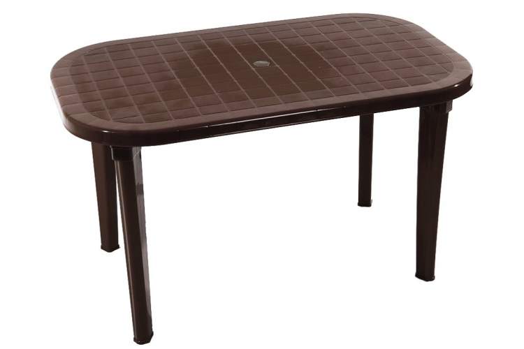 Стол пластиковый арт.ЭП 013747 овальный (шоколад)