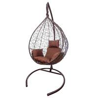 Кресло подвесное Сфера арт.CN700-МТКОР цв.корзины коричневый, цв.подушки коричневый  Garden story 