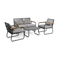 Набор мебели Амелия арт.GS012 черный, серый  Garden story 