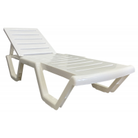 Лежак Аква арт.956364, пластик (белый)