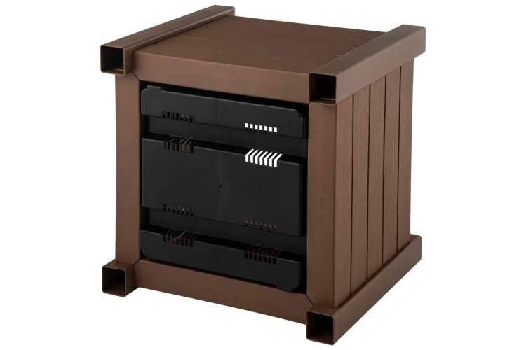 Кашпо Прованс арт.ЭП 496757 квадратное (какао)-1