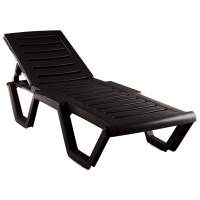 Лежак Атлант арт.ЭП 860468, пластик (шоколад)