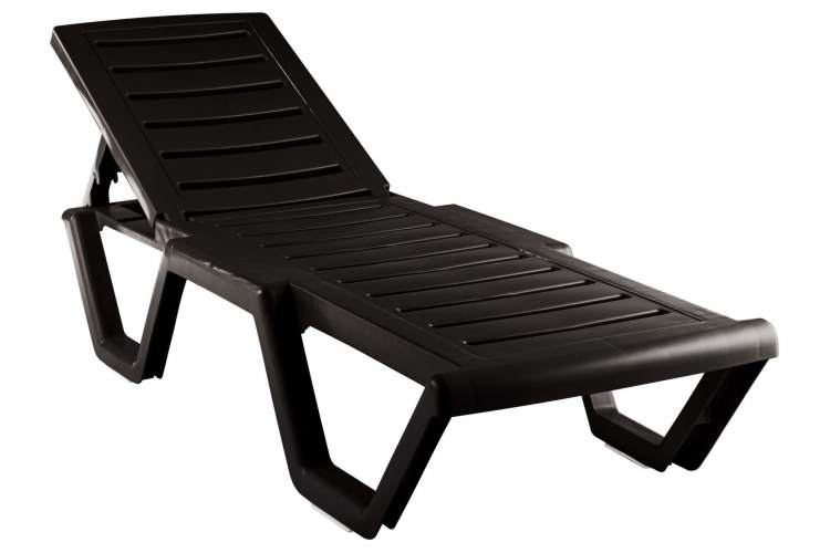 Лежак Атлант арт.ЭП 860468, пластик (шоколад)