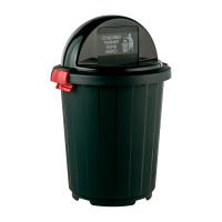 Бак круглый с крышкой-клавишей 105л (темно-зеленый) арт.ЭП 361269