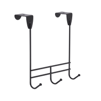 Вешалка надверная Нота 3 арт.ВНД 308 Ч (черный)