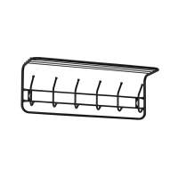 Вешалка с полкой 80 см арт.ВСП 7 Ч (черный)