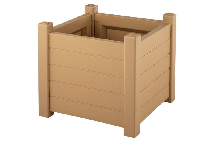 Кашпо Прованс арт.ЭП 878356 квадратное (бежевое)