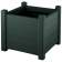 Кашпо Прованс арт.ЭП 496764 квадратное (темно-зеленый)