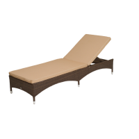 Лежак Мальта арт.M001-МТ002, ротанг искусственный (молочный)