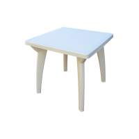 Стол пластиковый Луна арт.740б квадратный (белый)
