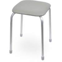 Табурет Классика-3 арт.ТК03/СС (квадратное сиденье), светло-серый