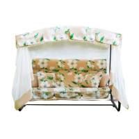 Качели садовые 3-х местные Турин Премиум FLOWER арт.с1203