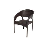 Кресло пластиковое Ola Dom арт.ЭП 442295 (коричневое)