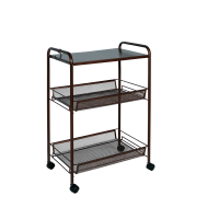 Этажерка напольная Ладья 33КС арт.Э 356 М 3 полки, медный антик