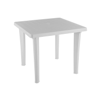 Стол пластиковый арт.ЭП 013556 квадратный (белый)