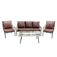 Набор мебели Селена арт.SE-MТ001,SE-MТ002,SE-MТ003 Коричнево/бежевый, коричневый  Garden story 