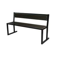 Лавочка садовая Фортуна со спинкой ДПК арт.НПА4590 1 уп