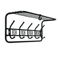 Вешалка с полкой Ажур 60 см арт.ВСПА 202 Ч (черный)