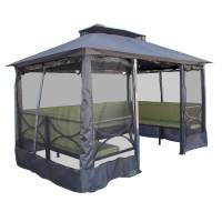 Шатер садовый Павильон арт.ПС1-2024 1уп (каркас, тент графит, мэ зеленый)