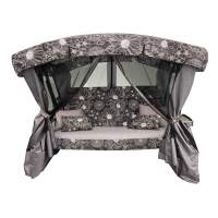 Качели садовые 3-х местные Ранго Премиум Флора арт.3764-GS002