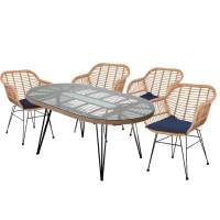 Набор мебели Адриан арт.GS006/GS007 бежевый,  Garden story 