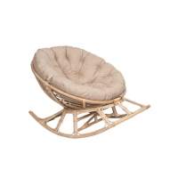 Кресло -качалка на полозьях Папасан Харли D100 арт.CV-20H медовый , бежевый  Garden story 