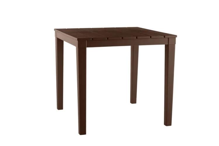 Стол пластиковый Прованс арт.ЭП 762921шк квадратный (шоколад)