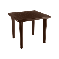 Стол пластиковый арт.ЭП 013600 квадратный (шоколад)