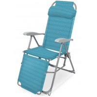 Кресло -шезлонг Ника К3/Б арт.К3/Б серый бирюзовый, без м/э