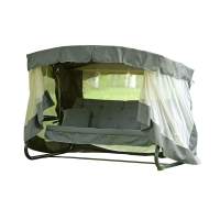 Качели садовые 4-х местные Саванна ткань папермун арт.с1452