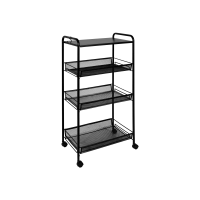 Этажерка напольная Ладья 34КС арт.Э 357 Ч 4 полки, черный