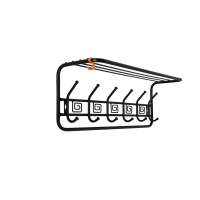 Вешалка с полкой Ажур 80 см арт.ВСПА 203 Ч (черный)