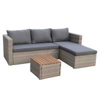 Набор мебели Окланд арт.GS003 светло-серый, серый  Garden story 