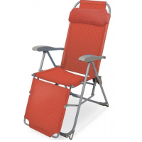 Кресло -шезлонг Ника К3/ГН арт.К3/ГН серый гранатовый, без м/э